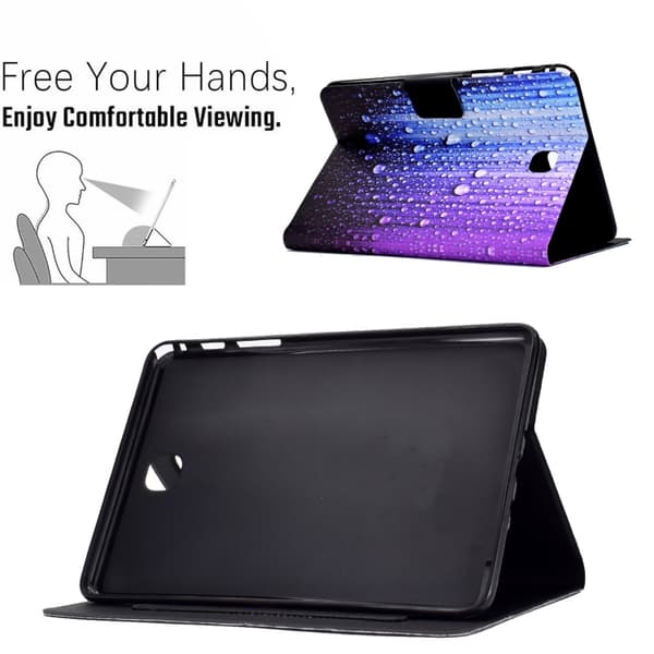 Samsung Galaxy Tab A 8.0 (2015) TPU Läderfodral Vattendroppar