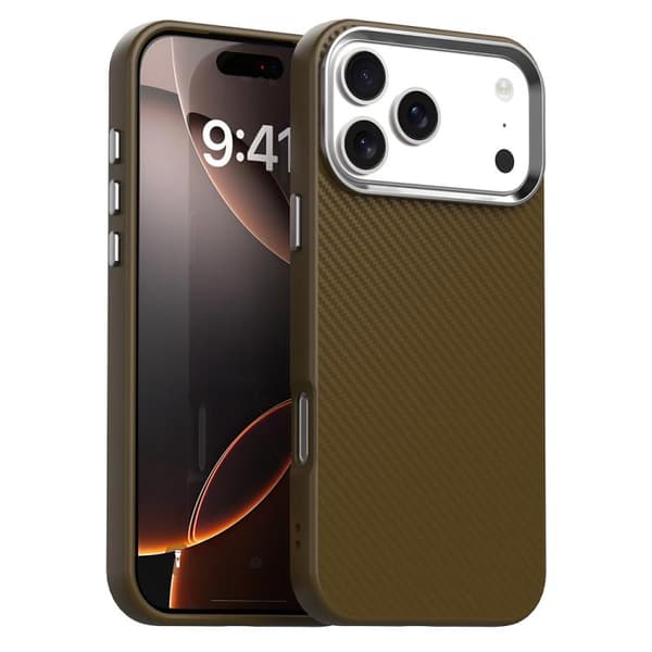 iPhone 17 Pro Carbon Fiber Series Skal Brun