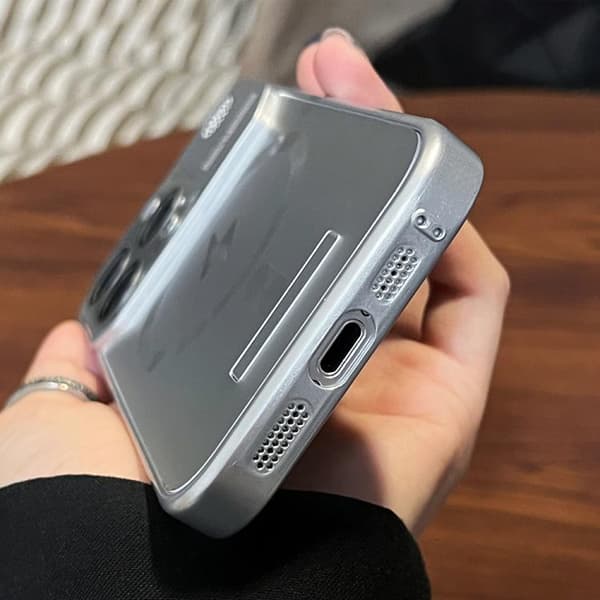 iPhone 16 Pro Max Frameless Aromaterapi MagSafe Magnetisk PC Skal Titangrå
