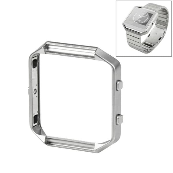 För Fitbit Blaze Watch Ramhållare i rostfritt stål Silver