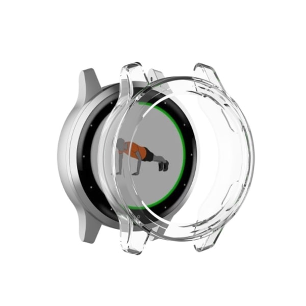 För Garmin Vivoactive 4S TPU skyddande skal Transparent White