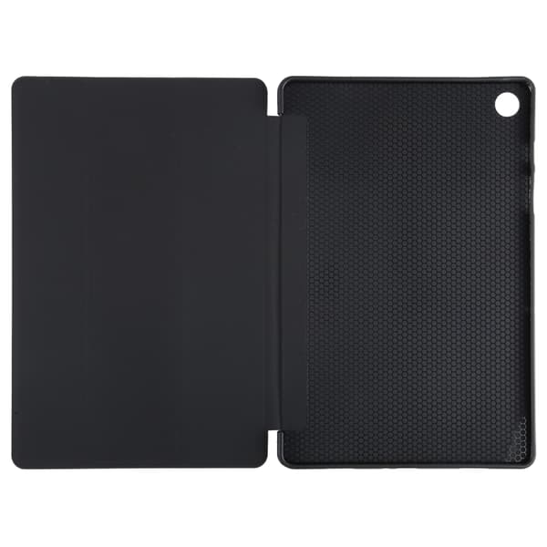 Samsung Galaxy Tab A9+ / A11+ Tri-fold TPU Läderfodral Svart