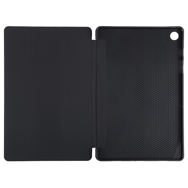 Samsung Galaxy Tab A9+ Skal i TPU Läder med Tri-fold Flip Svart