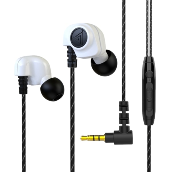 QKZ SK5 In-ear Subwoofer Trådbunden Musikhörlurar med Mikrofon Vit