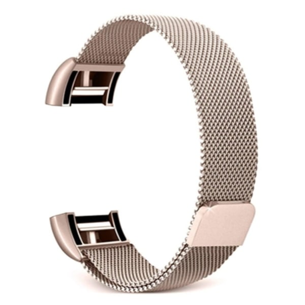 Smart Watch watch i rostfritt stål för FITBIT Charge 2 Champagne Gold S