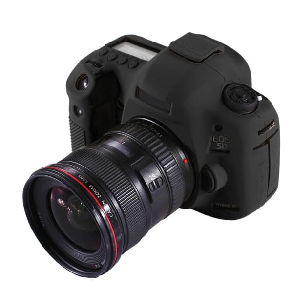 Mjukt silikonfodral för Canon EOS 5D Mark III / 5D3 Svart