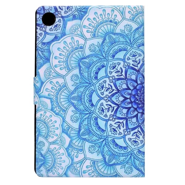 Samsung Galaxy Tab A8 10.5 (2021) TPU Läderfodral Grön Blomma