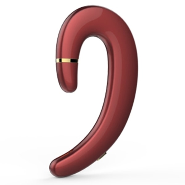 ET Bluetooth-hörlurar Trådlöst headset Handsfree Öronkrok Vattentät Brusreducerande Hörlurar med mikrofon för Android iPhone röd
