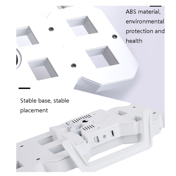 6609 3D Stereo LED-väckarklocka Vardagsrum 3D Väggklocka, Färg: Orange