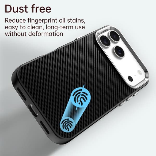 iPhone 18 Pro Max / iPhone 17 Pro Max Skal - Kolfiber Series IMD Svart