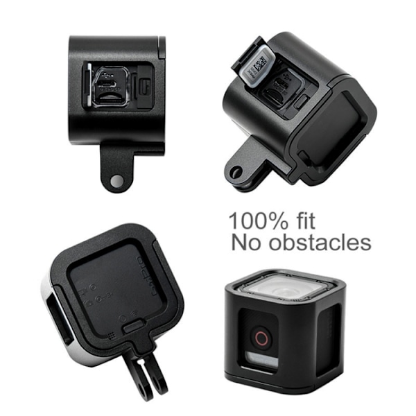 Skyddande hölje i CNC-aluminiumlegering med försäkringsram för GoPro HERO5 Session /HERO4 Session /HERO Session Blå