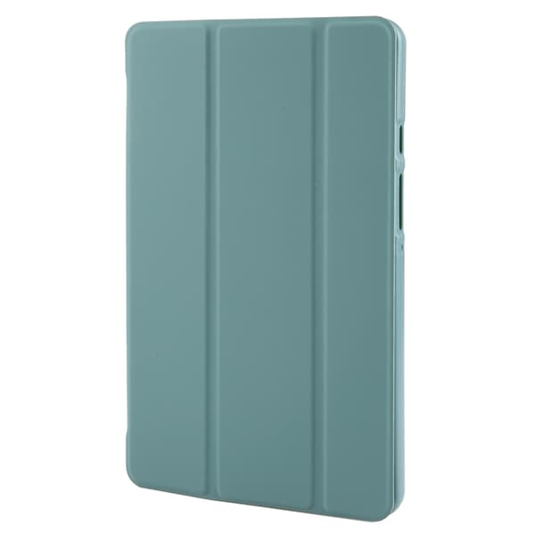 Samsung Galaxy Tab A9 / A11 Tri-fold TPU Läderfodral Mörkgrön