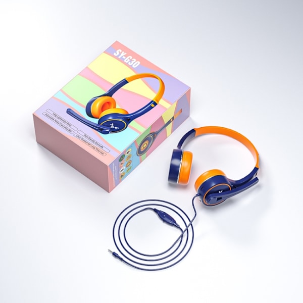 Soyto SY-G30 Online Class Computer Headset, Kontakt: 3,5 mm Svart
