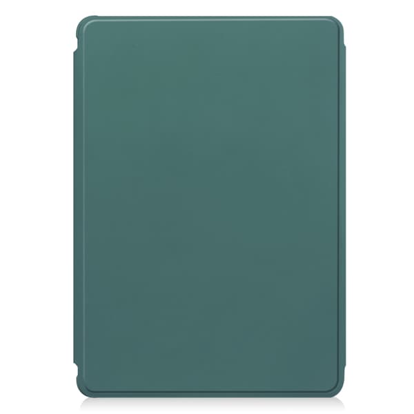 iPad Pro 11 2024 Transparent Rotationsfodral i Läder - Smart Skal Mörkgrön