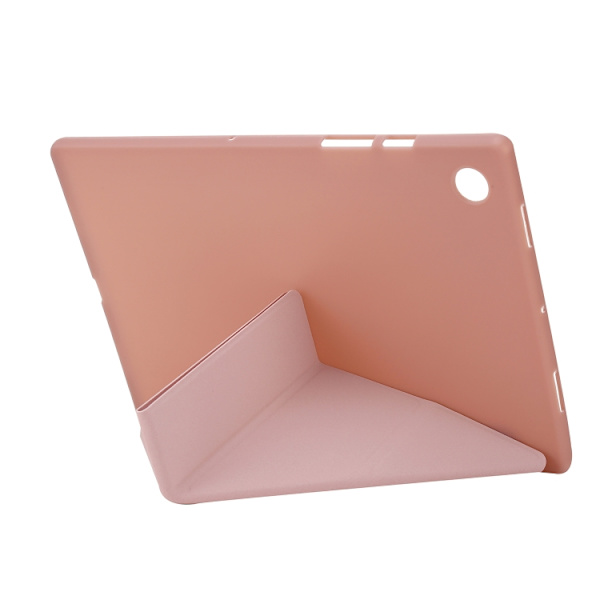 Samsung Galaxy Tab A9+ / A11+ TPU Fällbart Läderfodral Roséguld