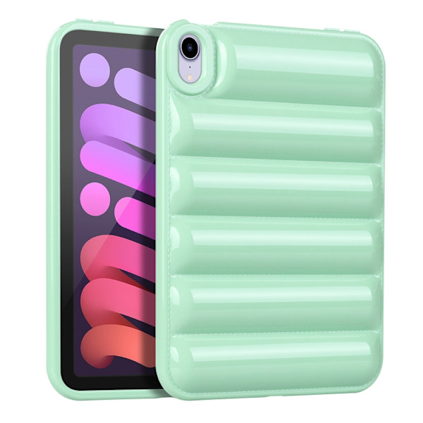 iPad mini 2024 / mini 6 Skal med Eiderdown Kudde - Stötsäker Tablet Case Grön