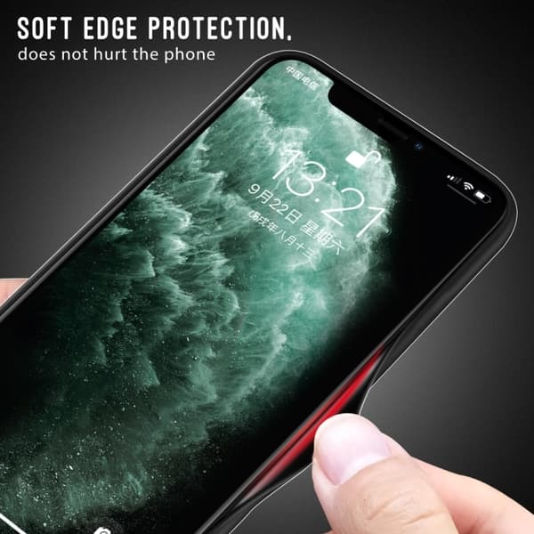 iPhone 17 Air Skal med Textur och Gradient - Glas TPU Mörkblå