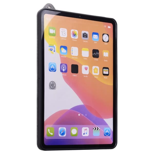 iPad Pro 13 2024 TPU Läderfodral med Handledsrem - Skal för Tablet Grå