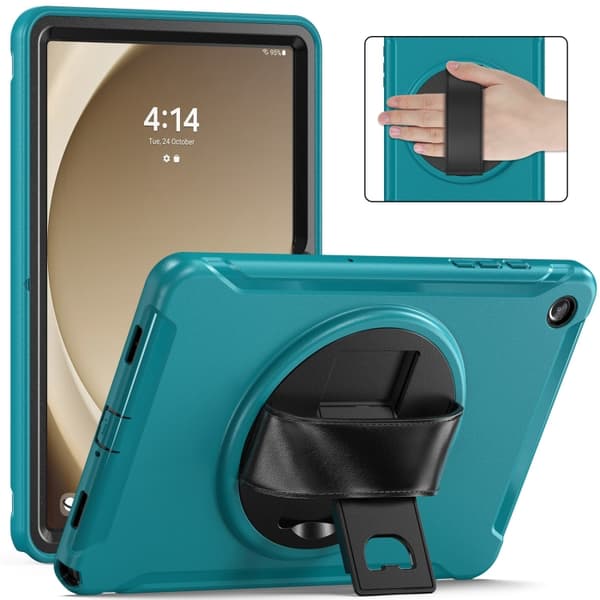Samsung Galaxy Tab A9+ / A11+ / Spider Wheel Silikon Hybridfodral Blå