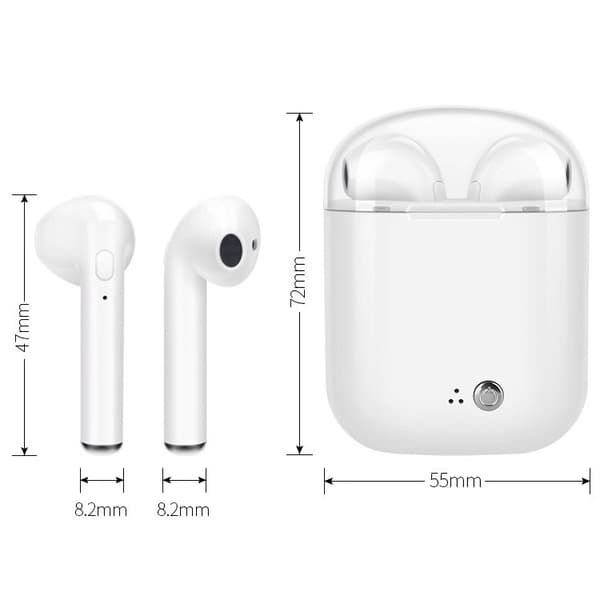 I7s Binaural Trådlösa Bluetooth-headset TWS-hörlurar med laddningsfack Plätering 4