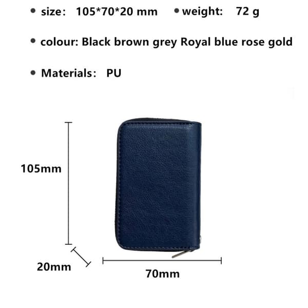 iPhone 18 Pro / iPhone 17 Pro Skal med Lanyard och 11 Kortfack - Enfärgad Design Blå