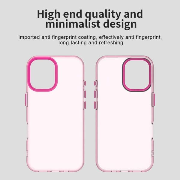 iPhone 17 Skal - Candy PC Hybrid TPU Stötsäker Röd