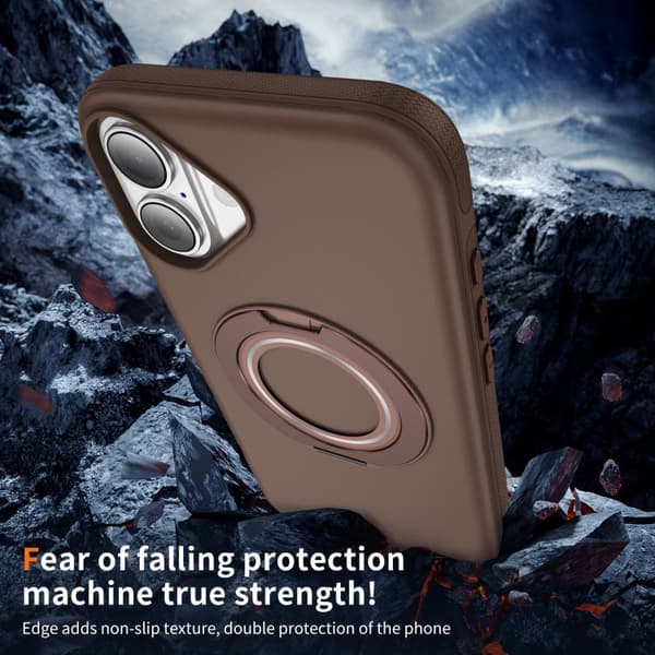 iPhone 17 Skal med C MagSafe Gear Holder Kaffe