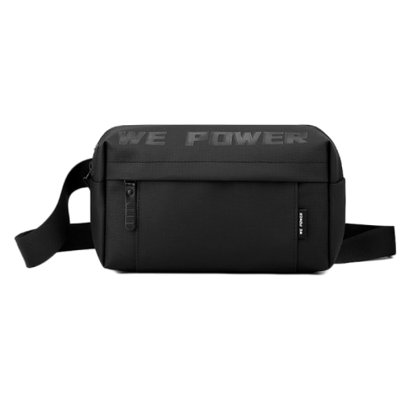 WEPOWER Herr Casual Enkelsidig Axelväska Funktionell Stil Bröstväska Svart