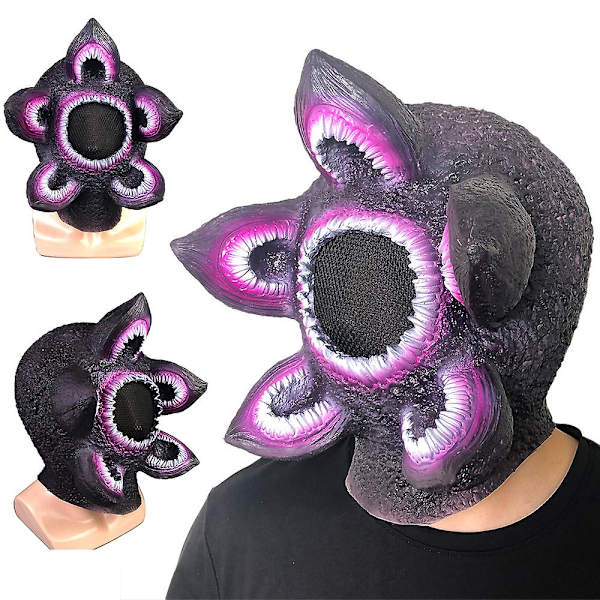 Stranger Things Monster Cosplay Latex Mask Halloween Cannibal Flower Helhuvudmask Huvudbonader Festrekvisita