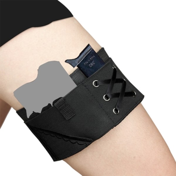 Kvinnors Broderi Sexig Bärbar Osynlig Defensiv Legging Cover, Spec: M-Svart