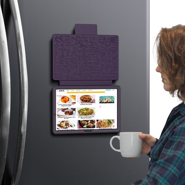 Samsung Galaxy Tab A9+ / A11+ magnetiskt läderfodral Lila