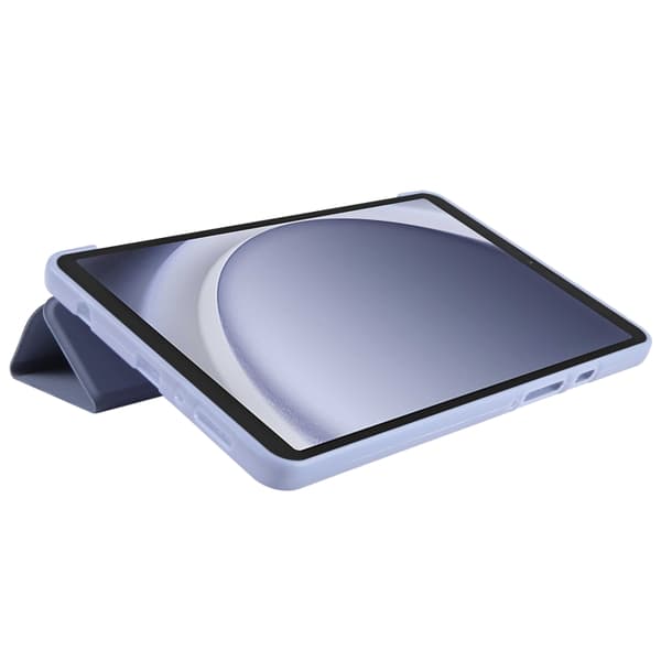 Samsung Galaxy Tab A9 / A11 Tri-fold TPU Läderfodral Lavendelgrå