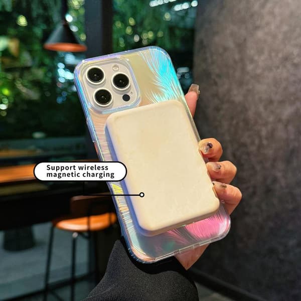 iPhone 16 Pro Max Glossy Färgad MagSafe Stötsäker Skal