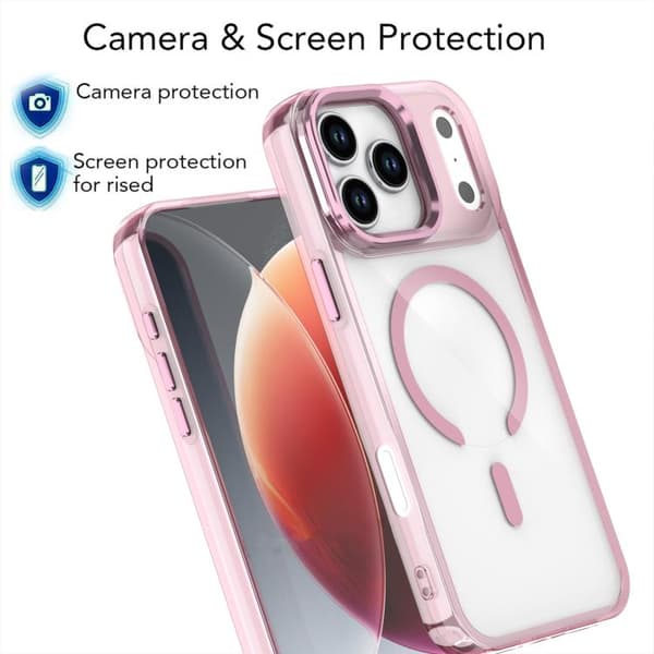 iPhone 18 Pro Max / iPhone 17 Pro Max Skal med MagSafe Magnetisk Klar Design Svart