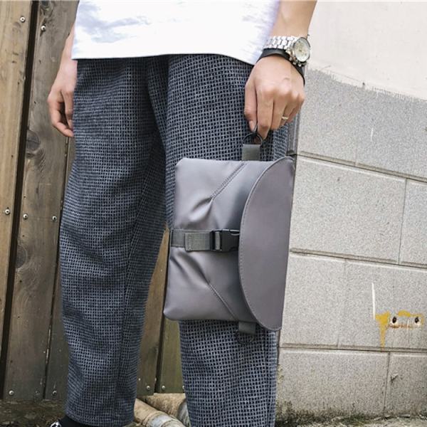 Arbetskläder Crossbody Väska Enstaka Axel Casual Liten Väska Grå