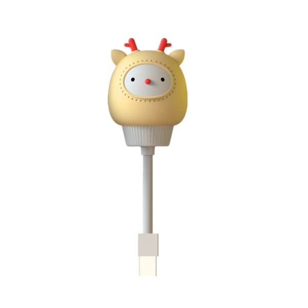 Cartoon USB Power Mini Nattljus - Fjärrkontroll Version (Hjort)
