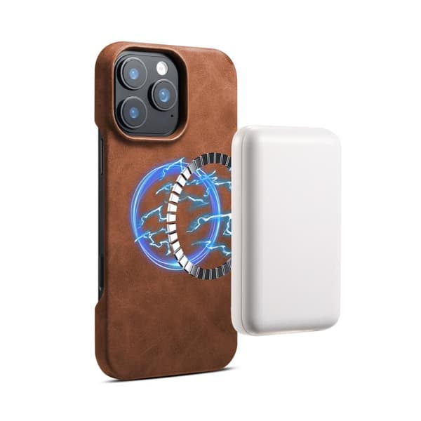 iPhone 16 Pro Max Retro Textur MagSafe Skal Brun