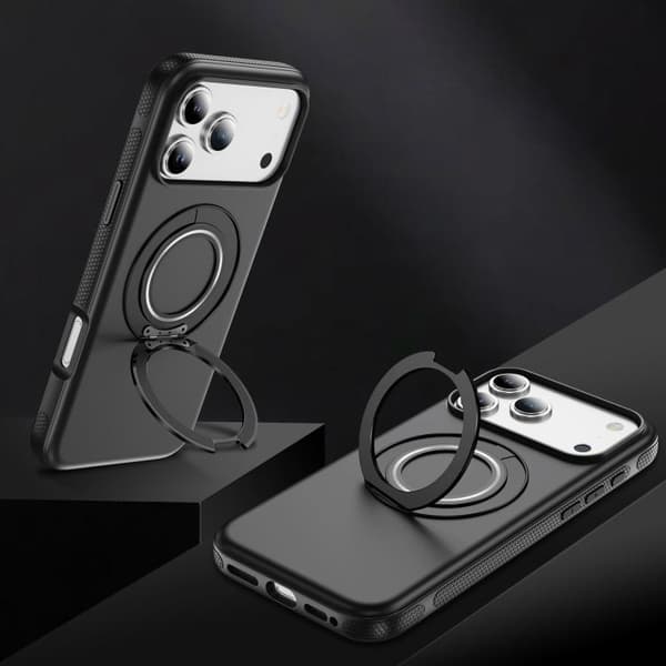 iPhone 18 Pro Max / iPhone 17 Pro Max Skal med C MagSafe Gear Holder Svart