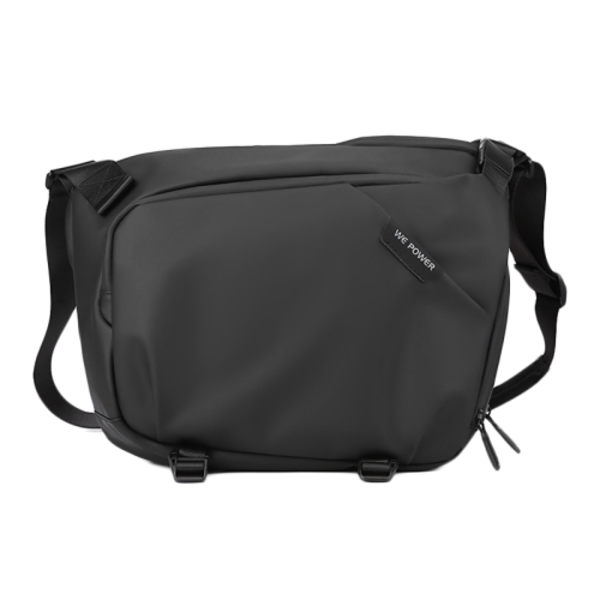 WEPOWER Herr Axelväska Vattentät Multifunktionell Stor Kapacitet Crossbody Väska Svart