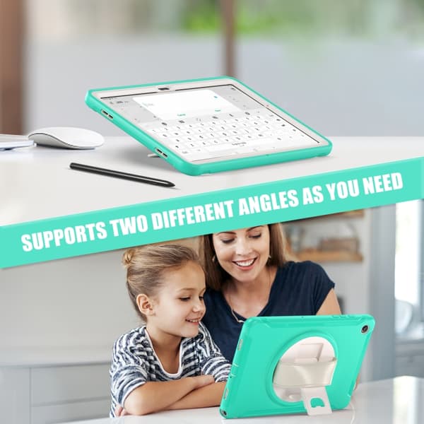 Samsung Galaxy Tab A9+ / A11+ / Spider Wheel Silikon Hybridfodral Mintgrön