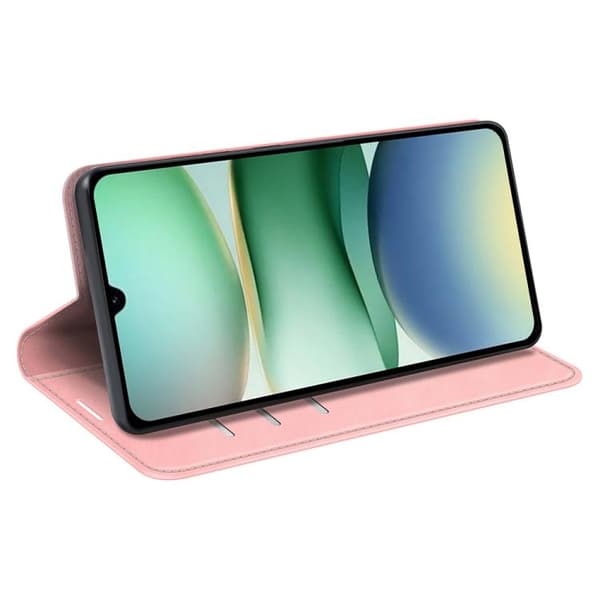 Redmi A5 4G - Retro-skin Magnetisk Läderfodral Rosa