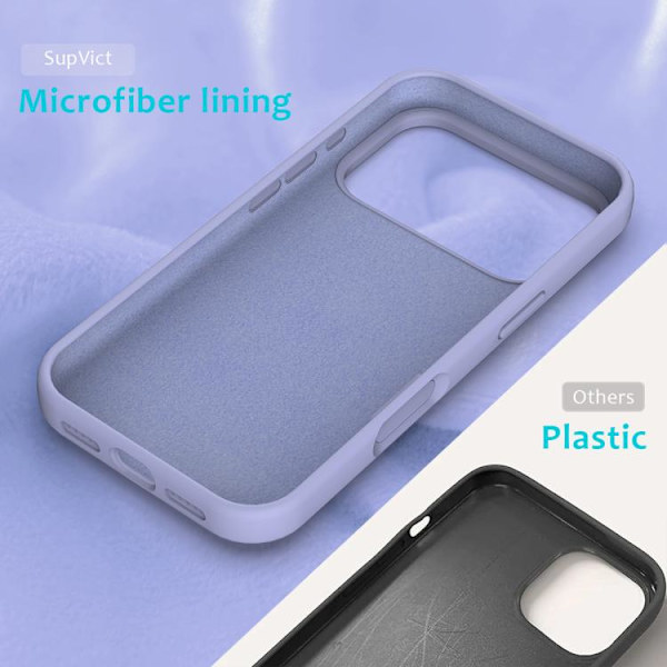 iPhone 17 Pro Skal - Solid Färg Silikon Purpur