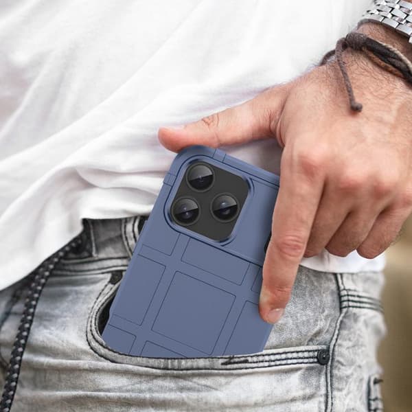 iPhone 18 Pro / iPhone 17 Pro Skal med Full Coverage och Stötskydd - TPU Blå