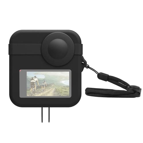 för GoPro Max Dubbla Linslock Case + Kropp Silikon Skyddsfodral