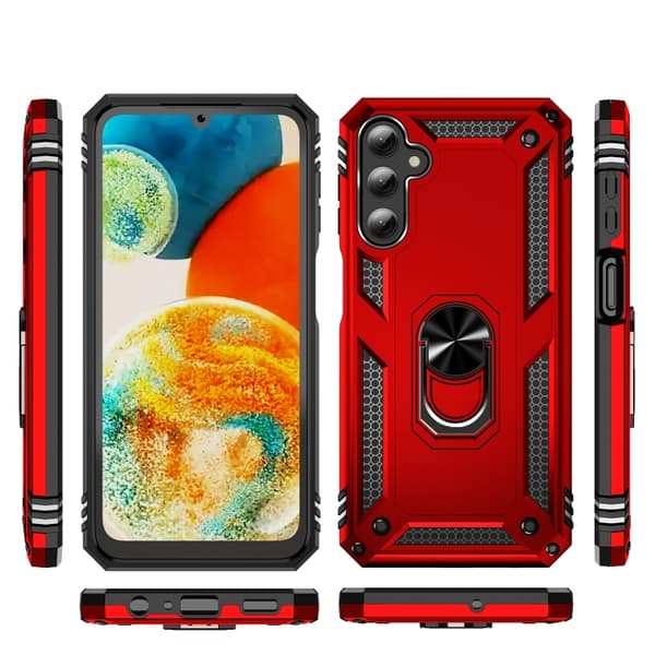 Samsung Galaxy A24 Skal, Stöttålig TPU + PC Röd