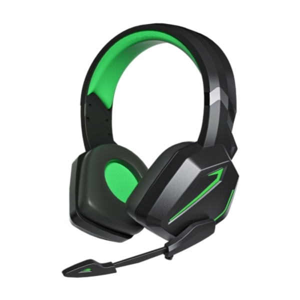 Soyto SY-G20 RGB Dual Streamer Gaming Computer Headset, Style: Icke-luminous Version Svart Grön