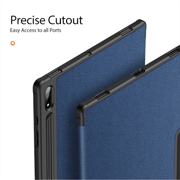 Samsung Galaxy Tab S10 Ultra Skal DUX DUCIS Domo Series Magnetisk Flip Läder Blå