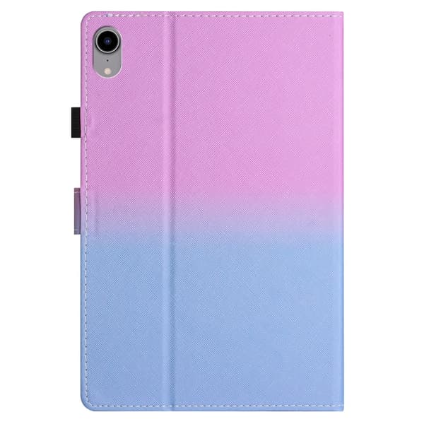 iPad Pro 11 2024 Skal i Smart Läder med Gradient Stitching Lila Blå