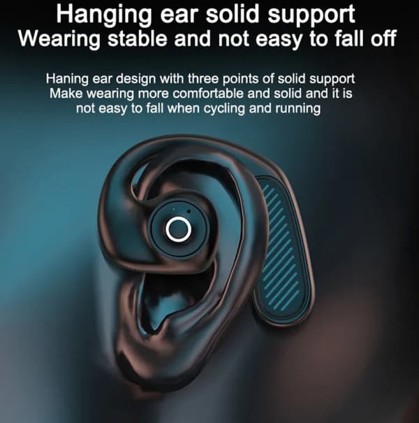 K23  TWS Hängande Öron Hörlurar Luftledning Bluetooth Headset Grön