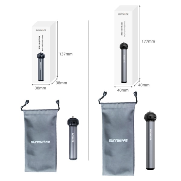 Sunnylife TY-Q9404 för GoPro11 / Insta360 X3 Pocket Desktop Tripod Stand Standard Edition Titan färg